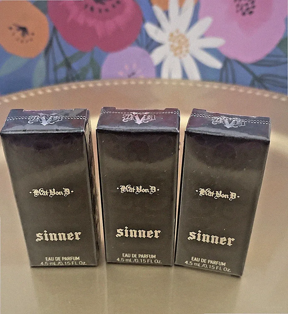 Kat Von D Sinner Perfume EDP Spray 4.5mL/0.15oz NIB+Sealed X3