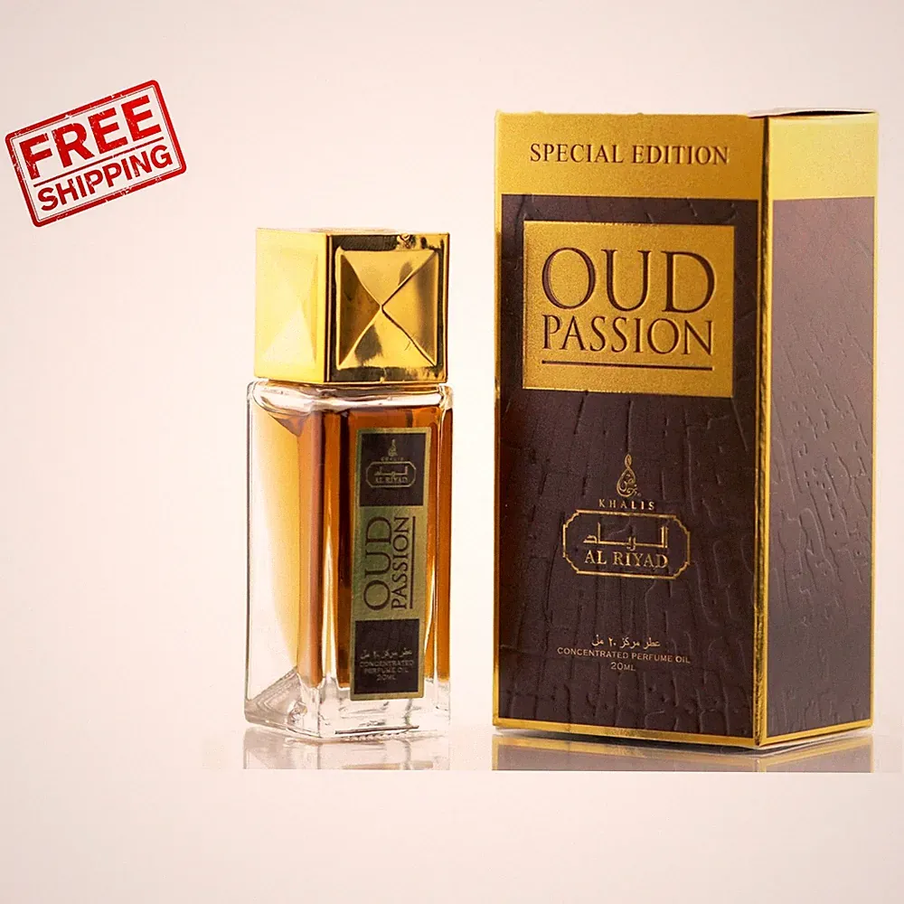 Luxurious Oud Passion Roll-On Perfume Oil 20mL - Sensual Vanilla & Spices