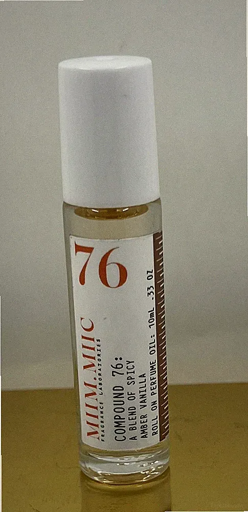 MIIM MIIC No 76 Spicy Amber Vanilla Roll-On Perfume EDP Oil .33OZ/10ML
