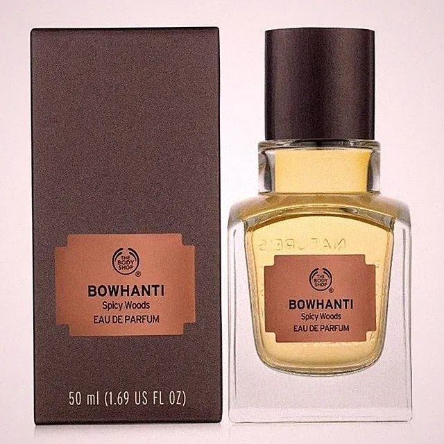 The Body Shop BOWHANTI Eau de Parfum Spray 1.69 oz SEALED Spicy Wood Perfume