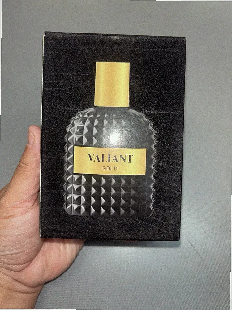Valiant Gold Eau de Parfum Spray 3.4 fl oz Spicy Notes Eco Amber Nutmeg